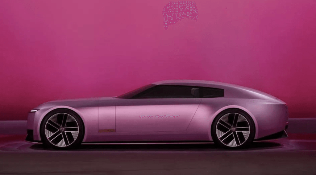 Jaguar concept car in pink
