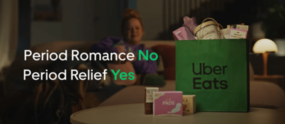 Uber Eats period romance advertisement